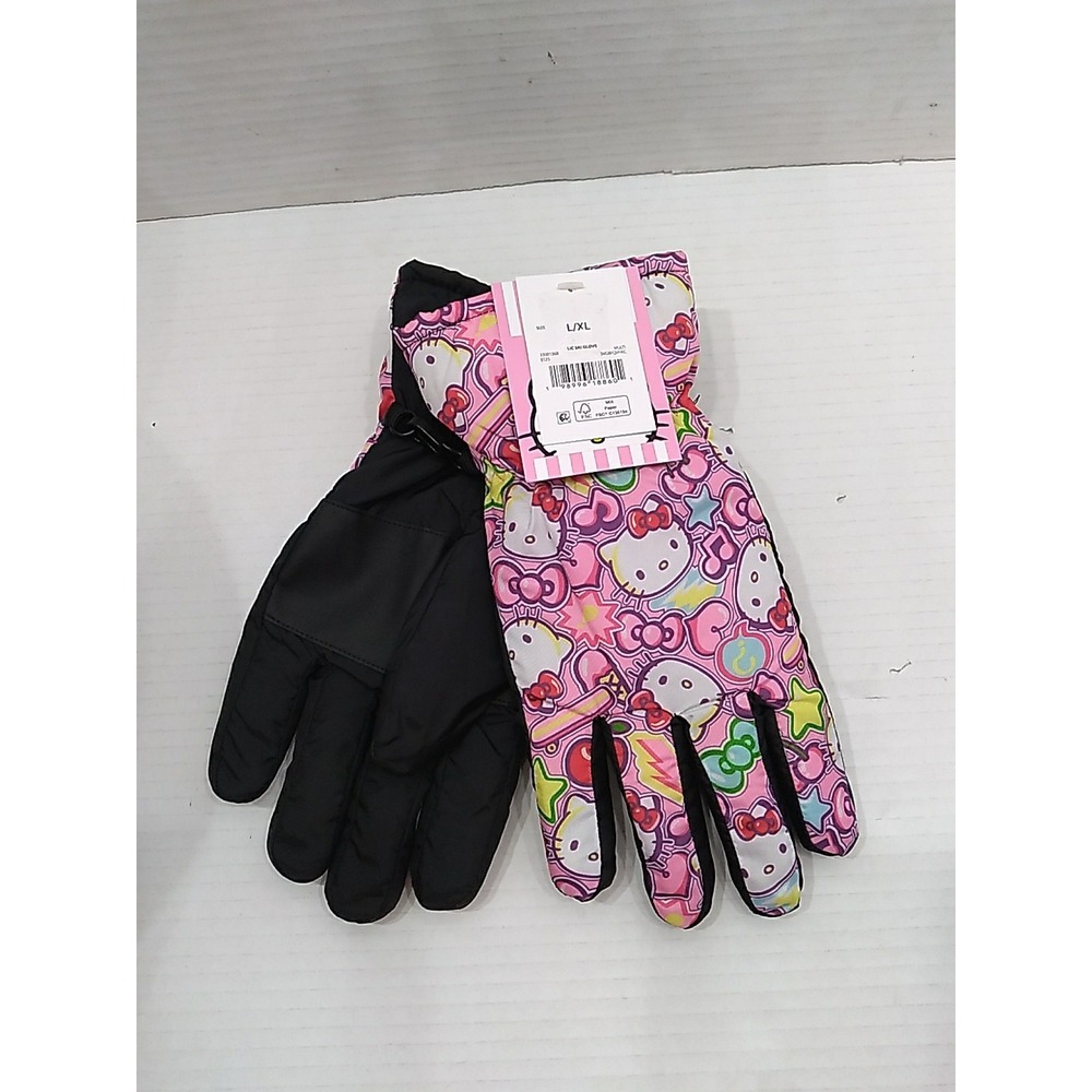 Sanario Hello Kitty Ski Gloves Kids Size Large / Xlarge Bioworld